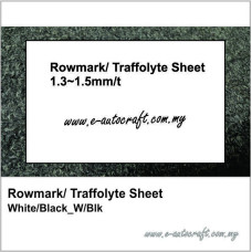 Rowmark/ Traffolyte Sheet 
White/Black_W/B
